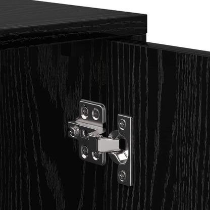 Bedside Cabinet 2 pcs Black Oak 40 x 36.5 x 50 cm
