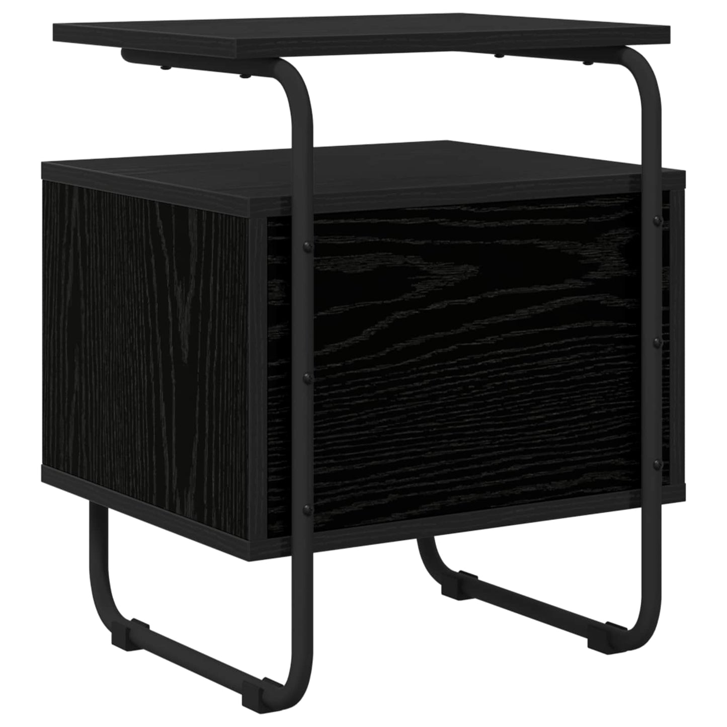 Bedside Cabinet 2 pcs Black Oak 40 x 36.5 x 50 cm