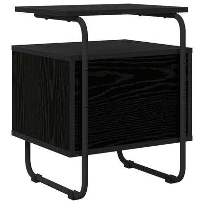 Bedside Cabinet 2 pcs Black Oak 40 x 36.5 x 50 cm