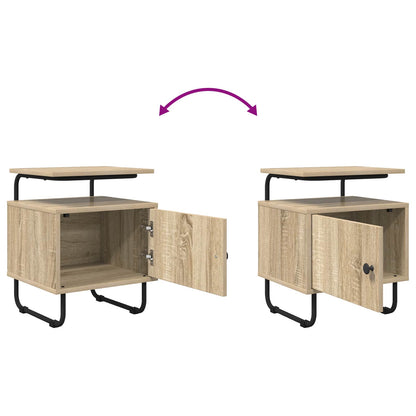 Bedside Cabinet Sonoma Oak 40 x 36.5 x 50 cm Engineered Wood