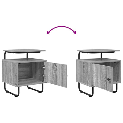 Bedside Cabinet Grey Sonoma 40 x 36.5 x 50 cm Engineered Wood