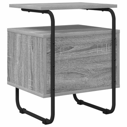 Bedside Cabinet 2 pcs Grey Sonoma 40 x 36.5 x 50 cm