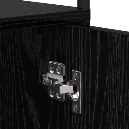 Bedside Cabinet 2 pcs Black Oak 35 x 36.5 x 61 cm