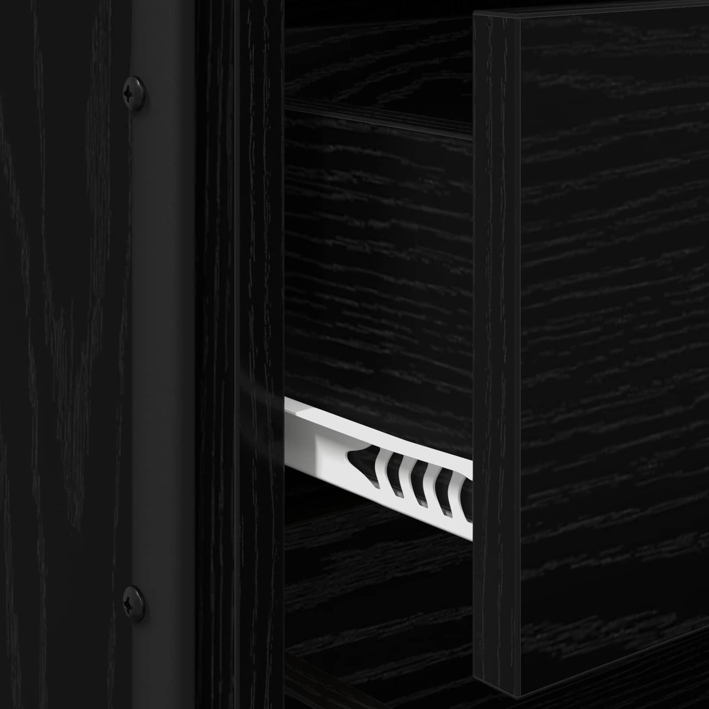 Bedside Cabinet 2 pcs Black Oak 35 x 36.5 x 61 cm