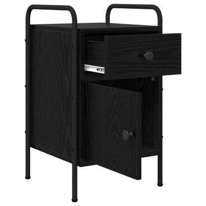Bedside Cabinet 2 pcs Black Oak 35 x 36.5 x 61 cm