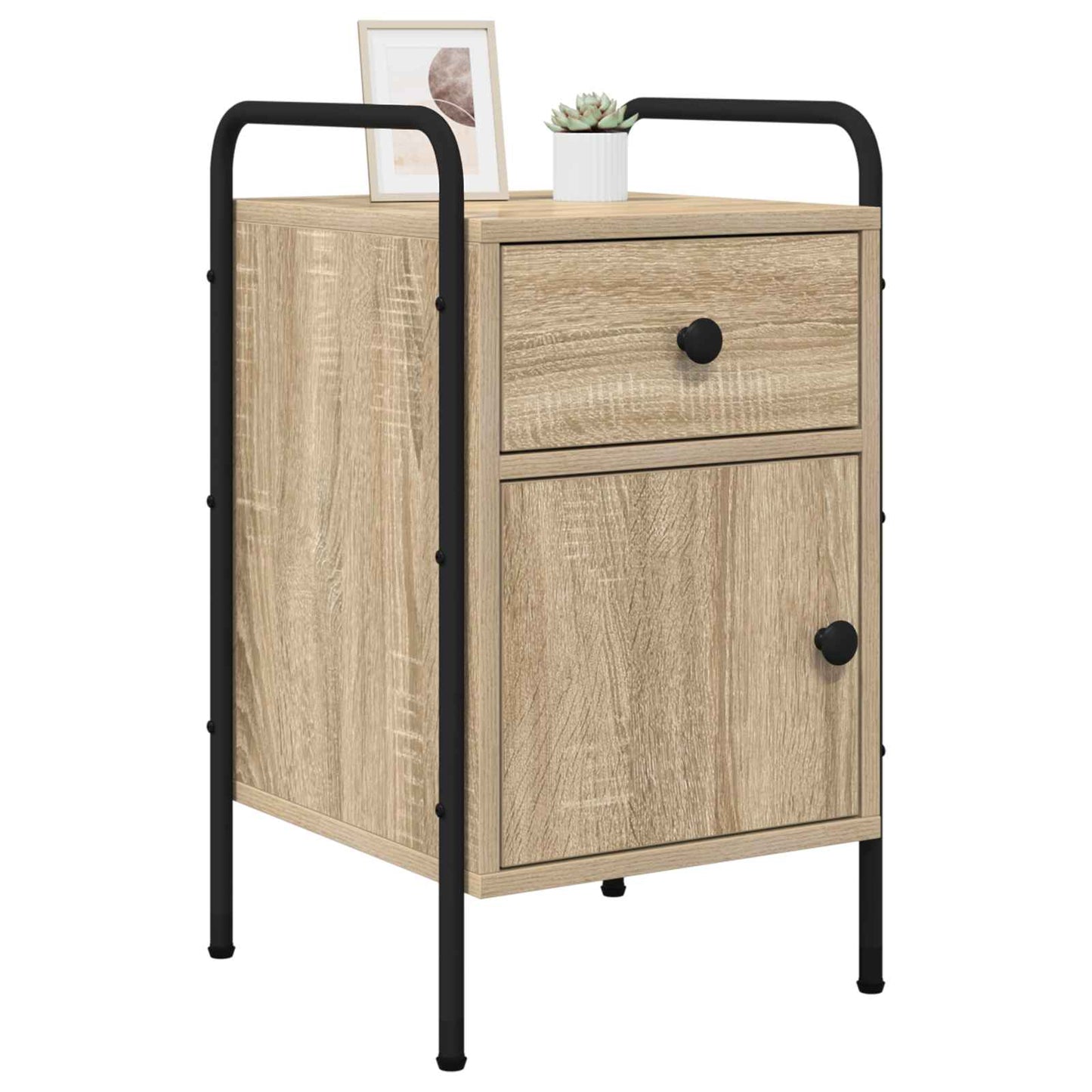 Bedside Cabinet Sonoma Oak 35 x 36.5 x 61 cm Engineered Wood