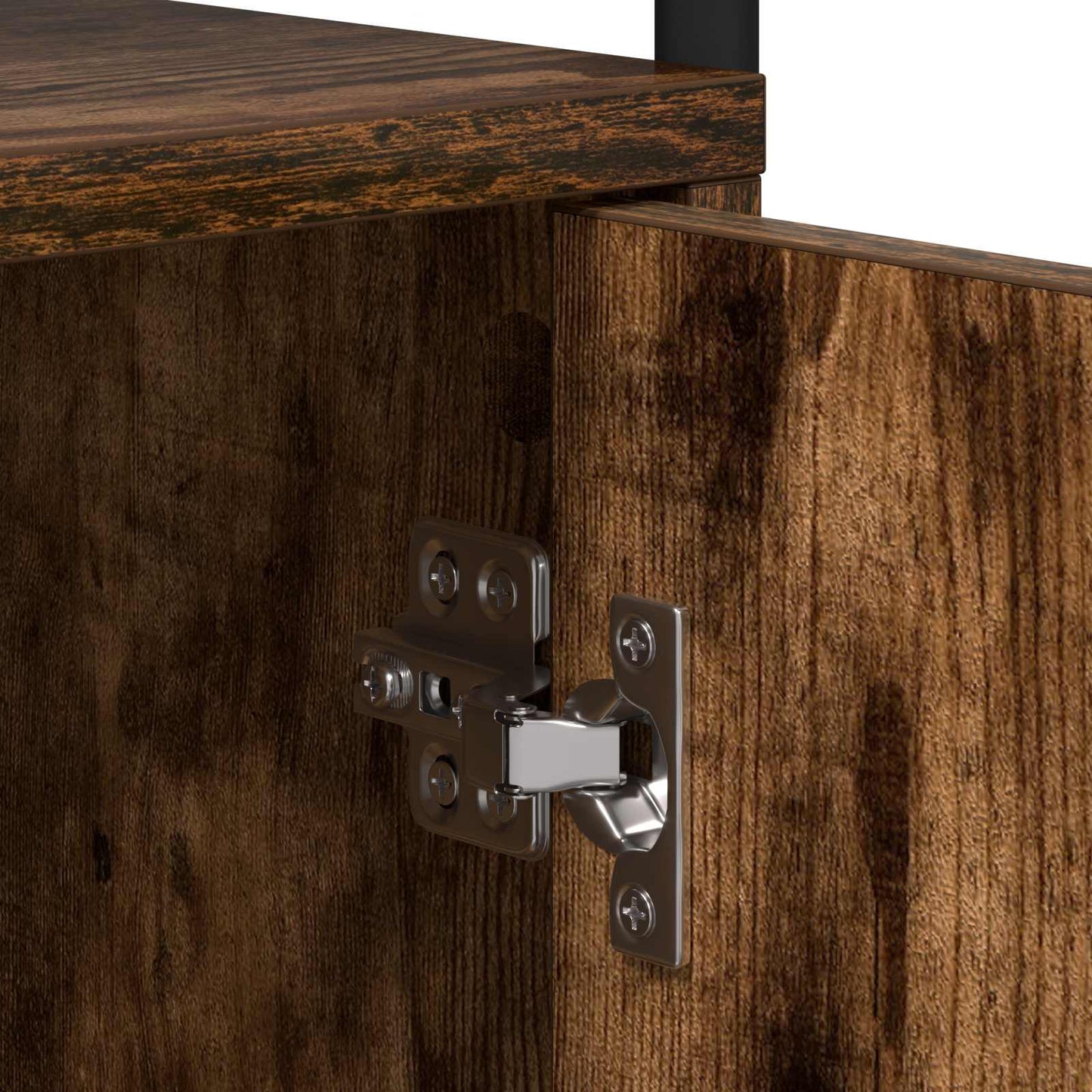 Bedside Cabinet Smoked Oak 35 x 36.5 x 61 cm Engineered Wood