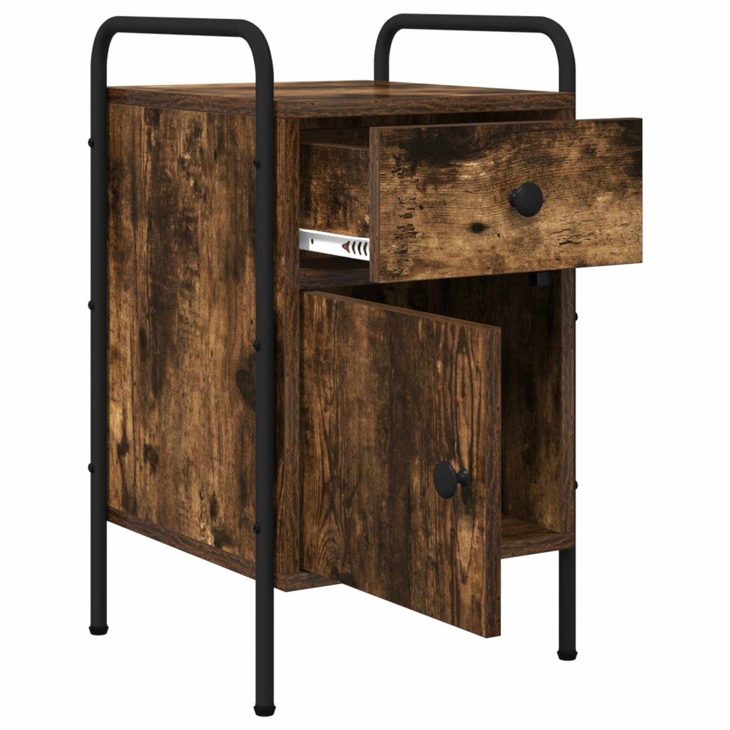 Bedside Cabinet 2 pcs Smoked Oak 35 x 36.5 x 61 cm