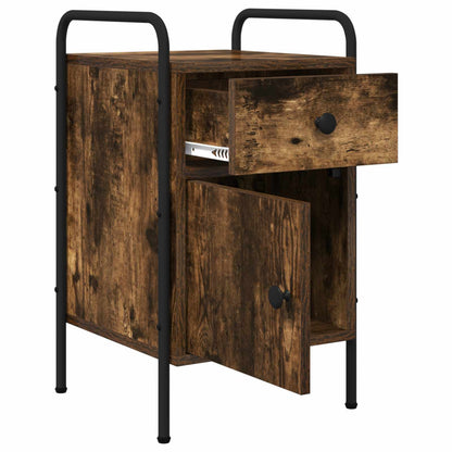 Bedside Cabinet 2 pcs Smoked Oak 35 x 36.5 x 61 cm