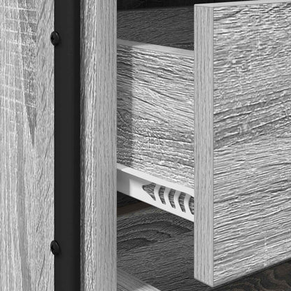 Bedside Cabinet Grey Sonoma 35 x 36.5 x 61 cm Engineered Wood