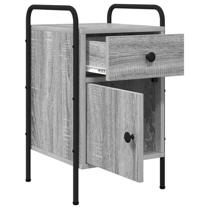 Bedside Cabinet Grey Sonoma 35 x 36.5 x 61 cm Engineered Wood