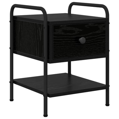 Bedside Cabinet 2 pcs Black Oak 35 x 36.5 x 47 cm