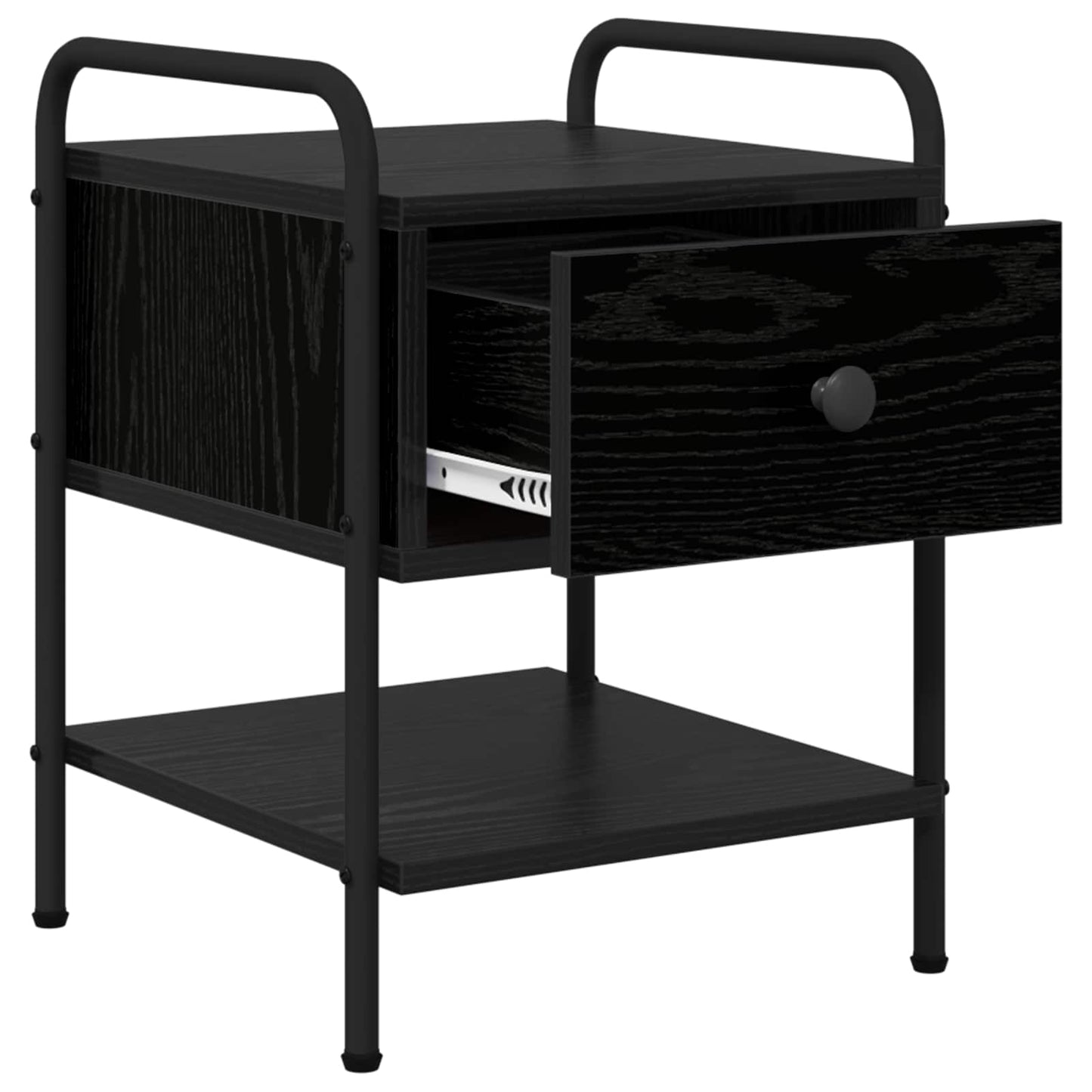 Bedside Cabinet 2 pcs Black Oak 35 x 36.5 x 47 cm