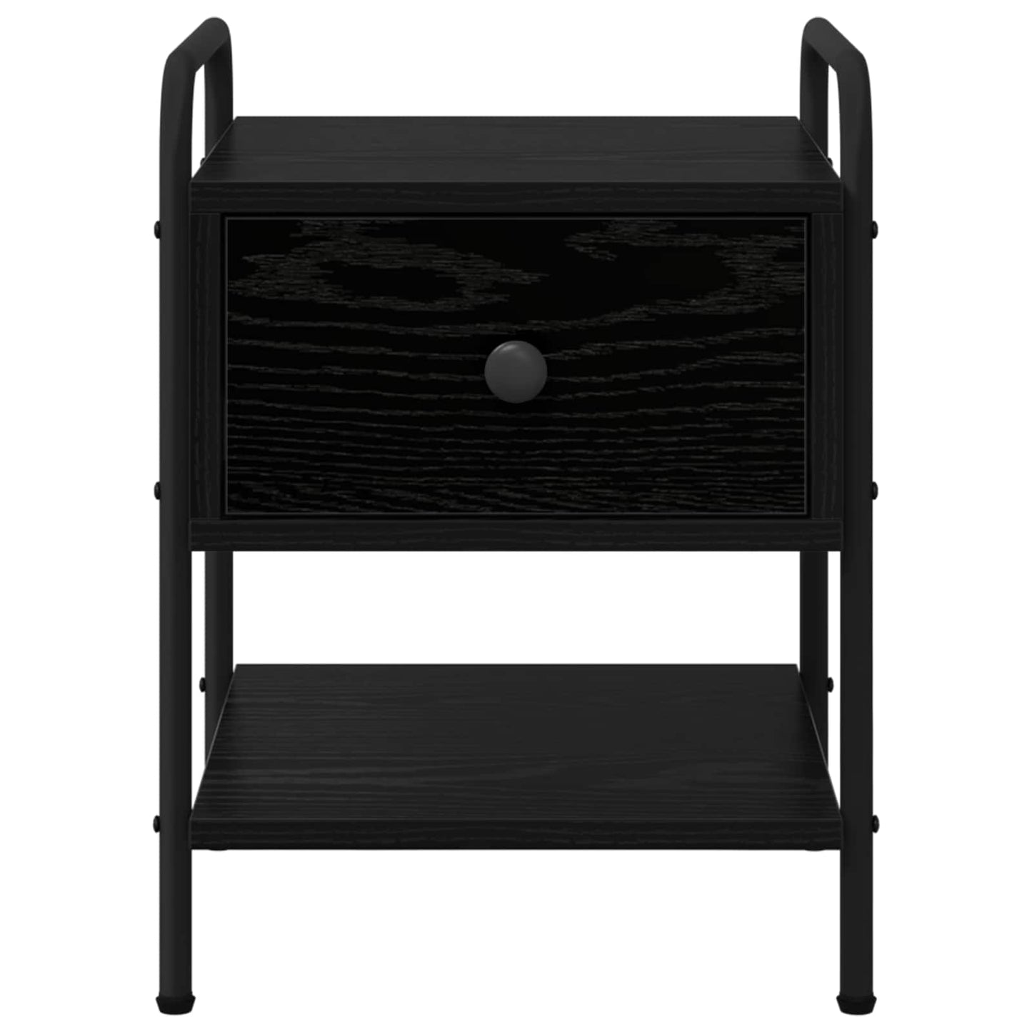 Bedside Cabinet 2 pcs Black Oak 35 x 36.5 x 47 cm