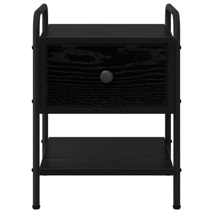 Bedside Cabinet 2 pcs Black Oak 35 x 36.5 x 47 cm