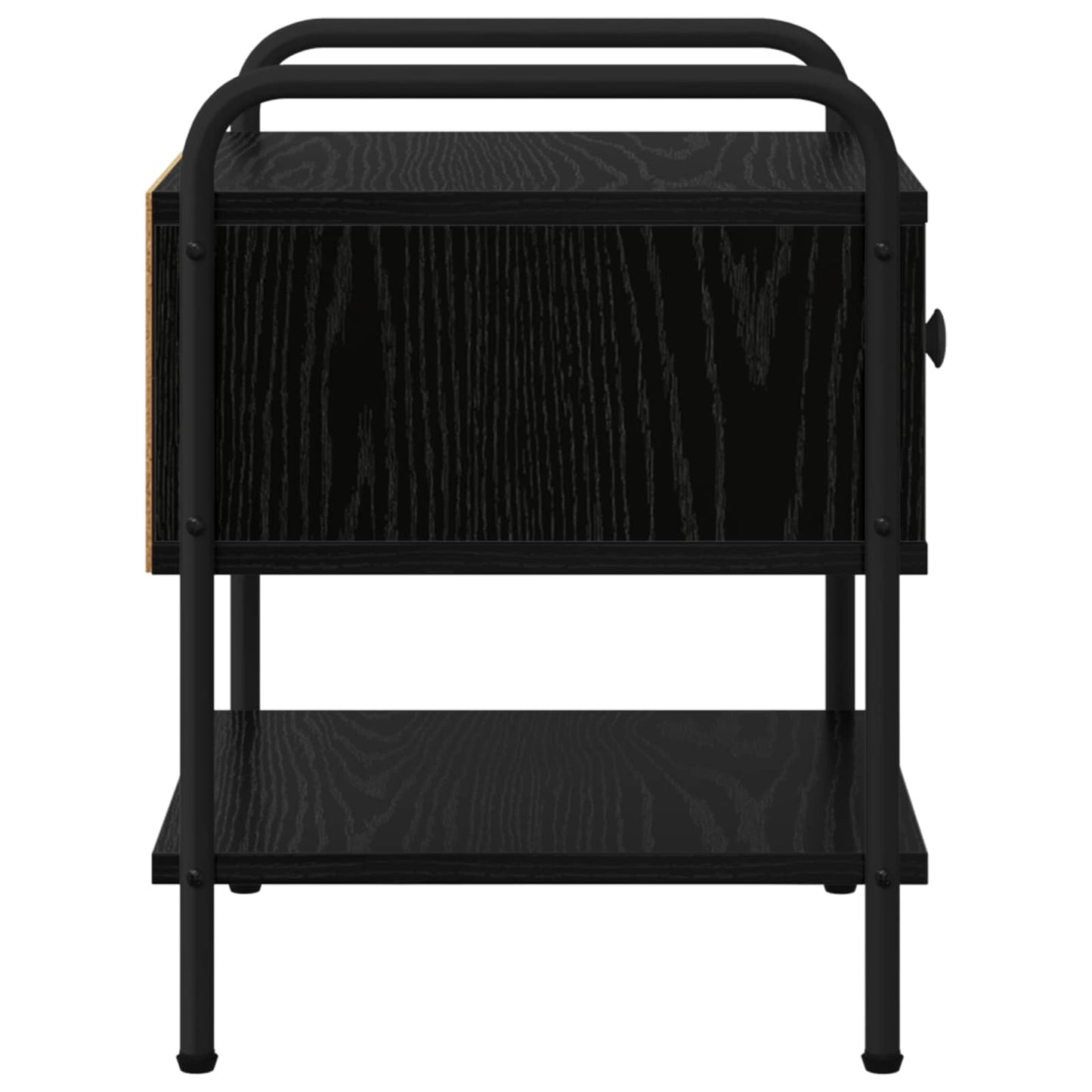 Bedside Cabinet 2 pcs Black Oak 35 x 36.5 x 47 cm