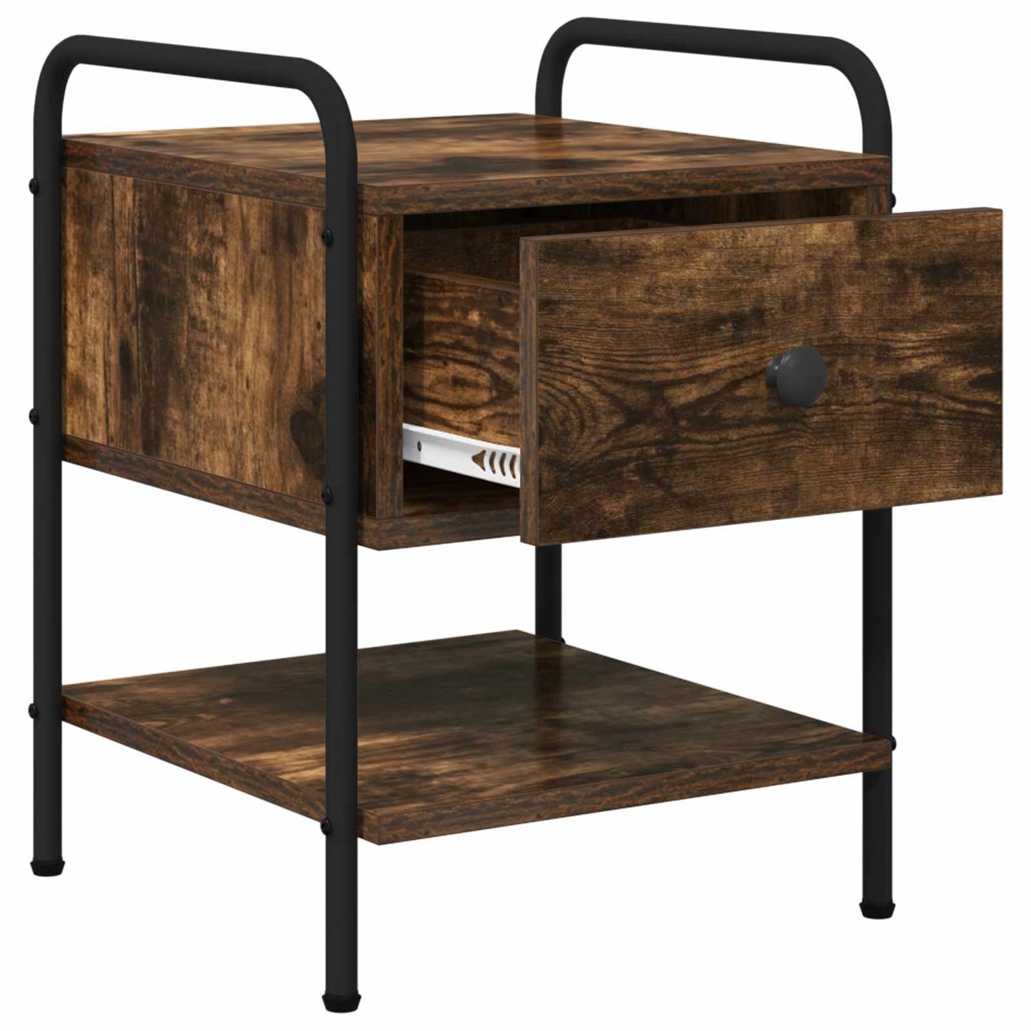 Bedside Cabinet Smoked Oak 35 x 36.5 x 47 cm Engineered Wood