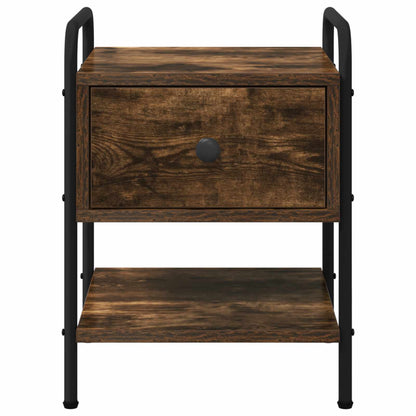 Bedside Cabinet Smoked Oak 35 x 36.5 x 47 cm Engineered Wood