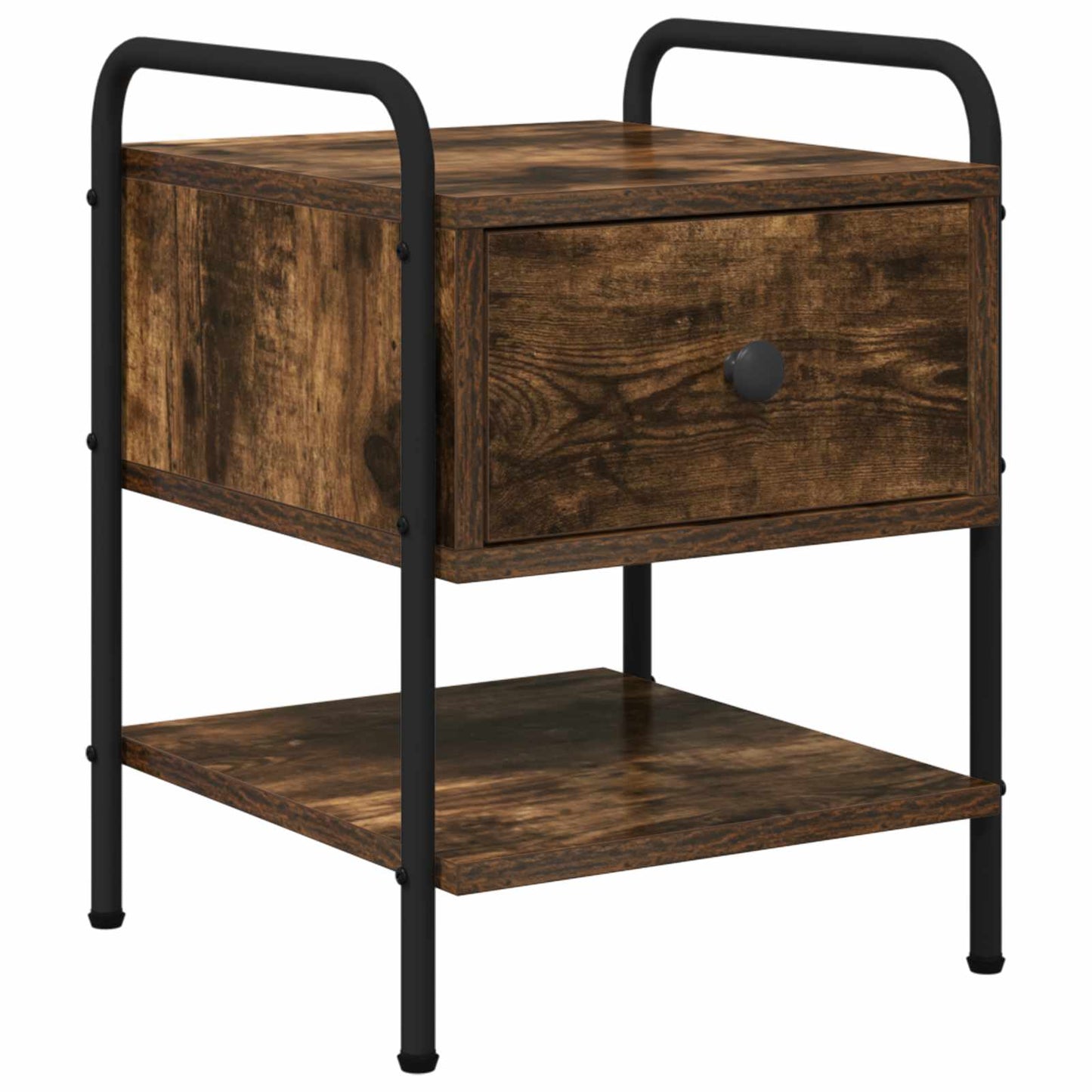 Bedside Cabinet 2 pcs Smoked Oak 35 x 36.5 x 47 cm