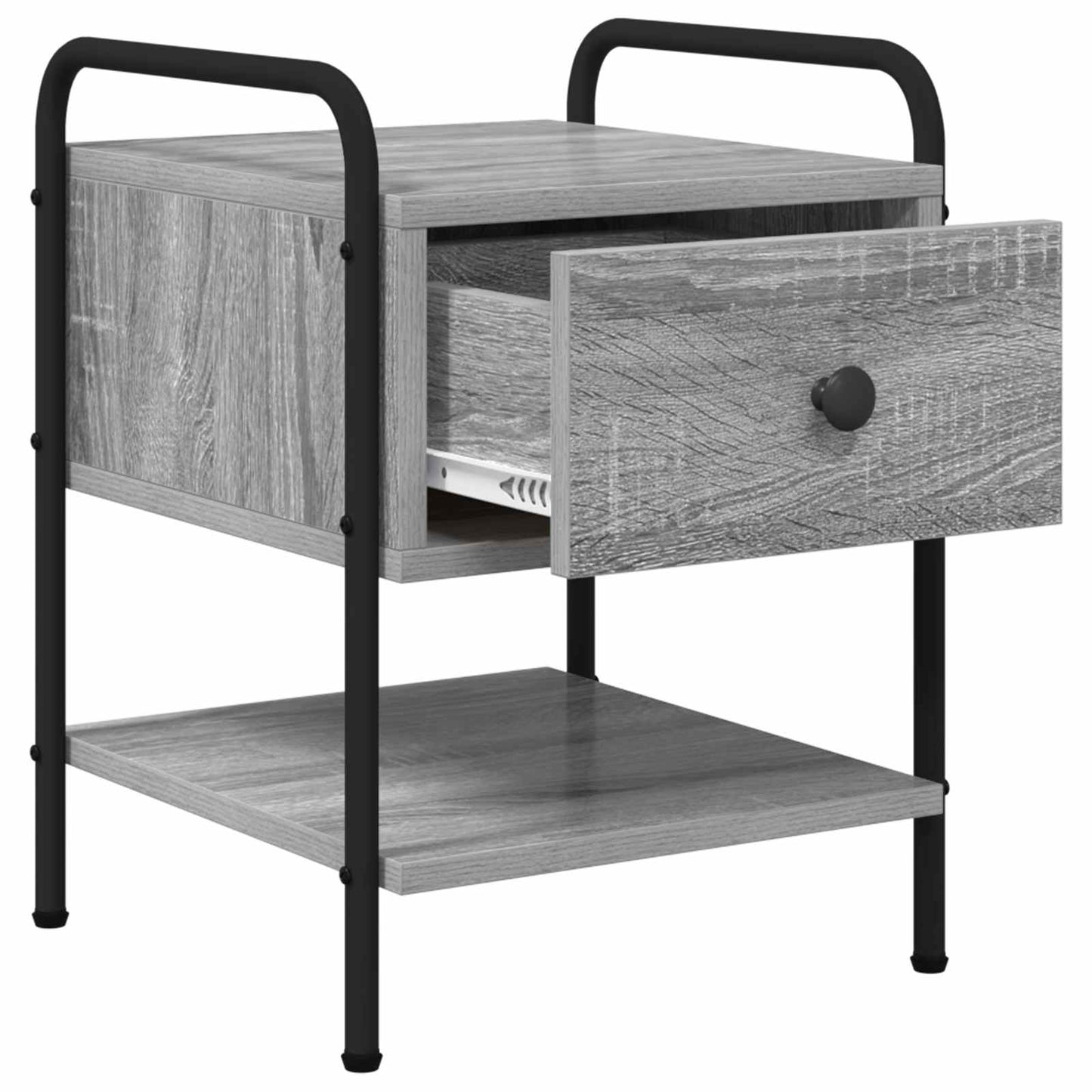 Bedside Cabinet Grey Sonoma 35 x 36.5 x 47 cm Engineered Wood