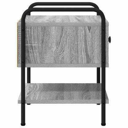 Bedside Cabinet Grey Sonoma 35 x 36.5 x 47 cm Engineered Wood