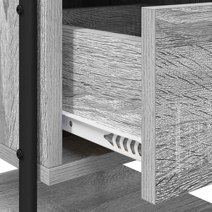 Bedside Cabinet 2 pcs Grey Sonoma 35 x 36.5 x 47 cm