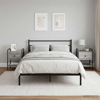Bedside Cabinet 2 pcs Grey Sonoma 35 x 36.5 x 47 cm