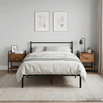 Bedside Cabinet 2 pcs Old Wood 35 x 36.5 x 47 cm