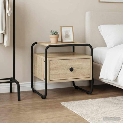 Bedside Cabinet Sonoma Oak 40 x 39.5 x 40 cm Engineered Wood