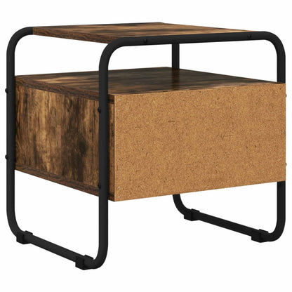 Bedside Cabinet Smoked Oak 40 x 39.5 x 40 cm Engineered Wood