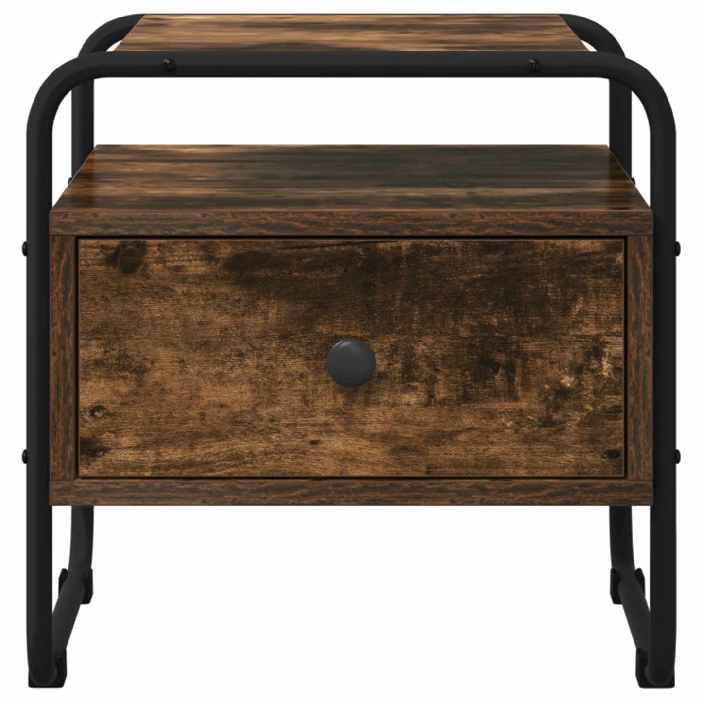 Bedside Cabinet Smoked Oak 40 x 39.5 x 40 cm Engineered Wood