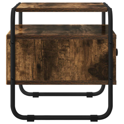 Bedside Cabinet Smoked Oak 40 x 39.5 x 40 cm Engineered Wood
