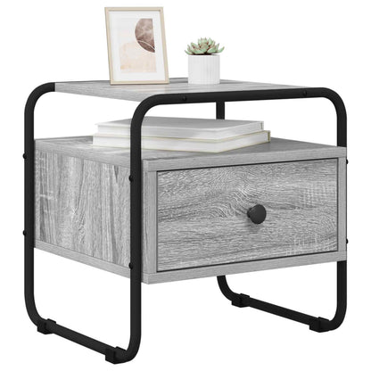 Bedside Cabinet Grey Sonoma 40 x 39.5 x 40 cm Engineered Wood