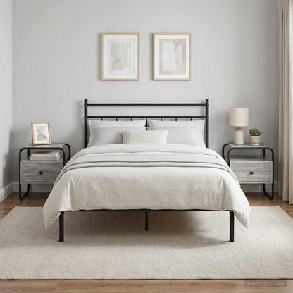 Bedside Cabinet 2 pcs Grey Sonoma 40 x 39.5 x 40 cm