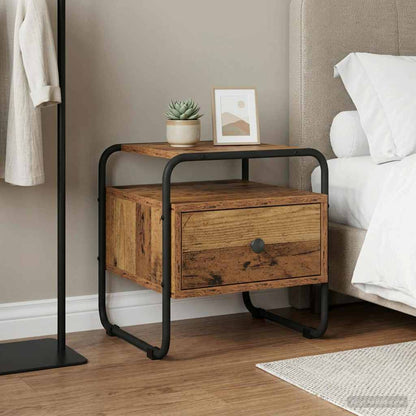 Bedside Cabinet Old Wood 40 x 39.5 x 40 cm Engineered Wood