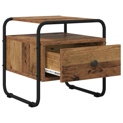 Bedside Cabinet Old Wood 40 x 39.5 x 40 cm Engineered Wood