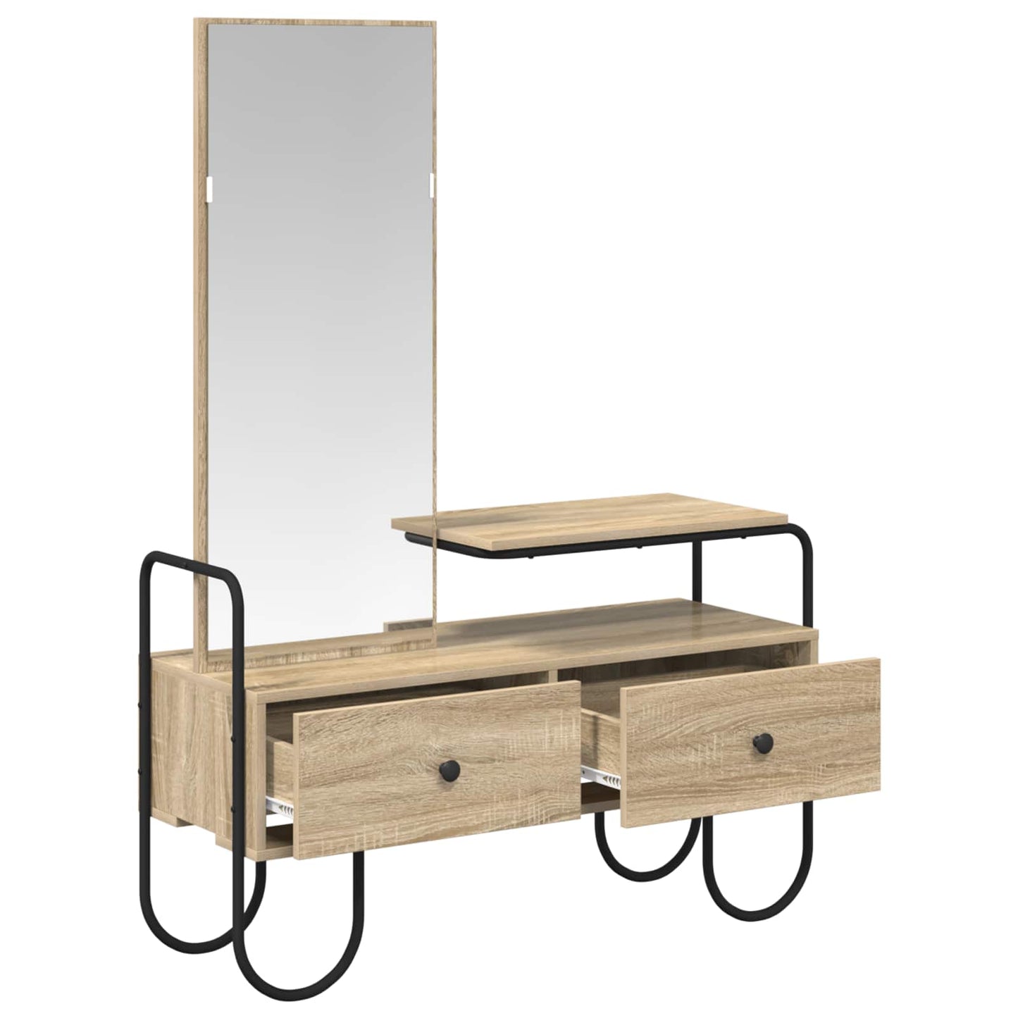 Dressing Table Sonoma Oak 100 x 36.5 x 136 cm Engineered Wood