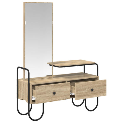 Dressing Table Sonoma Oak 100 x 36.5 x 136 cm Engineered Wood