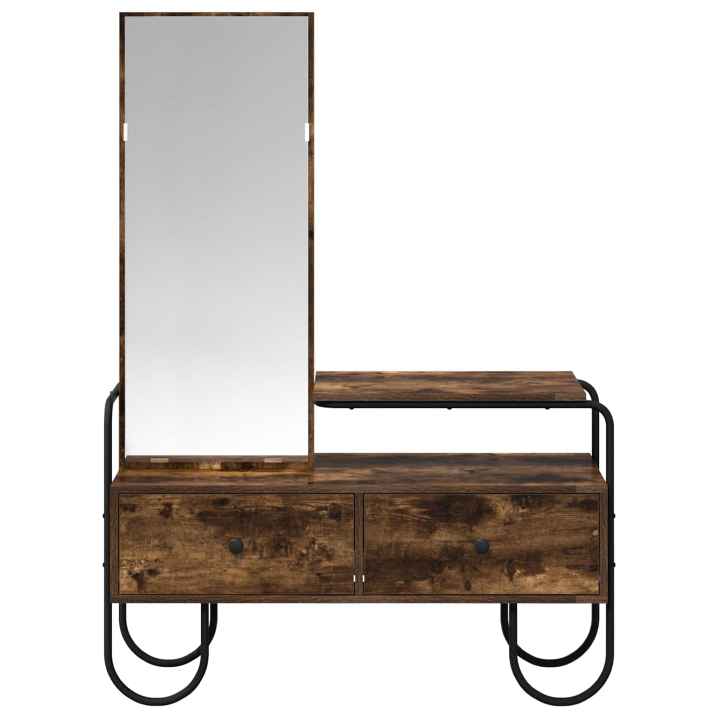 Dressing Table Smoked Oak 100 x 36.5 x 136 cm Engineered Wood