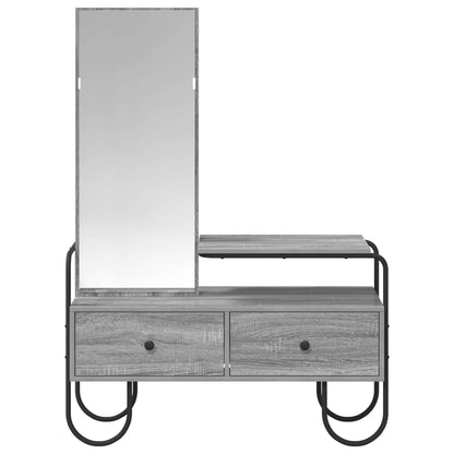 Dressing Table Grey Sonoma 100 x 36.5 x 136 cm Engineered Wood