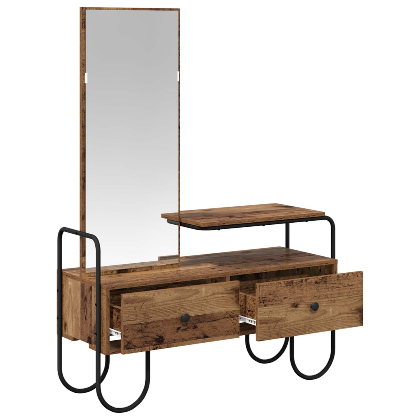 Dressing Table Old Wood 100 x 36.5 x 136 cm Engineered Wood