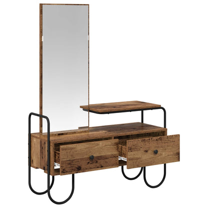 Dressing Table Old Wood 100 x 36.5 x 136 cm Engineered Wood