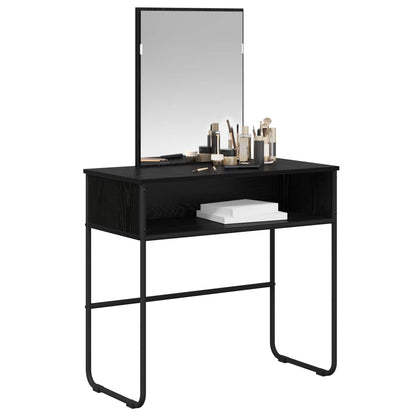 Dressing Table Black Oak 81 x 40 x 131 cm Engineered Wood