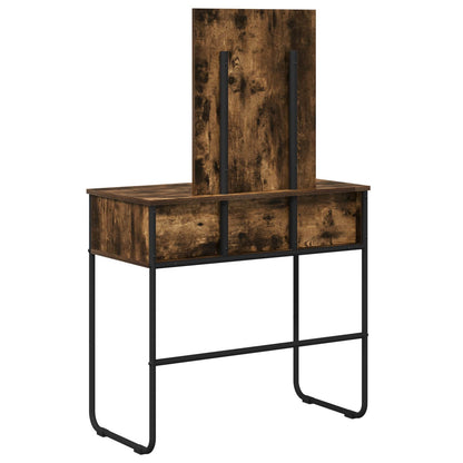 Dressing Table Smoked Oak 81 x 40 x 131 cm Engineered Wood