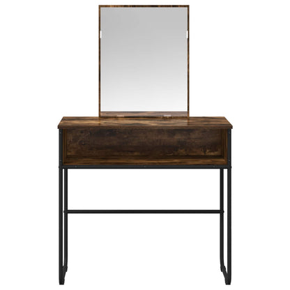 Dressing Table Smoked Oak 81 x 40 x 131 cm Engineered Wood
