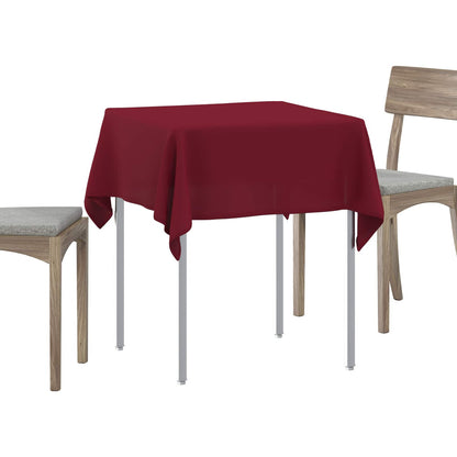 Table Cloth Square Wine Red 90 x 90 cm Polyester