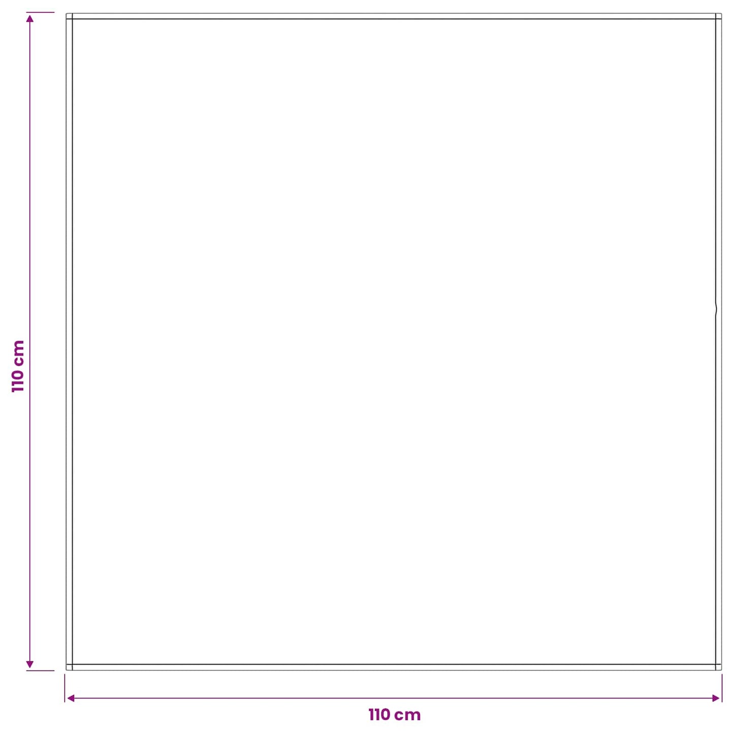Table Cloth Square Beige 110 x 110 cm Polyester