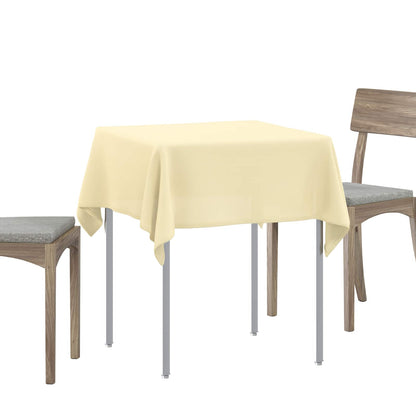 Table Cloth Square Cream White 110 x 110 cm Polyester