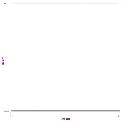 Table Cloth Square Wine Red 110 x 110 cm Polyester