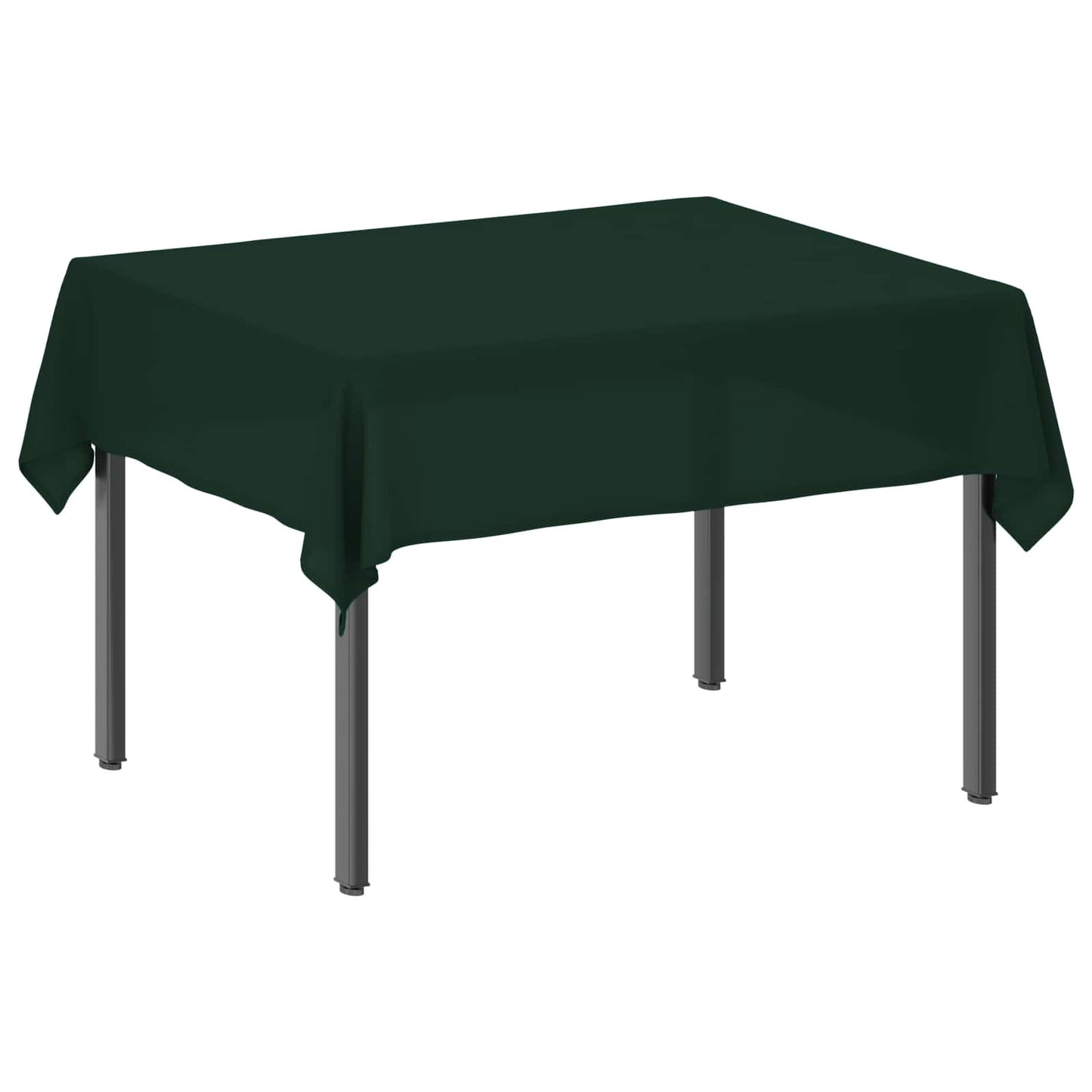 Table Cloth Rectangular Dark Green 110 x 140 cm Polyester